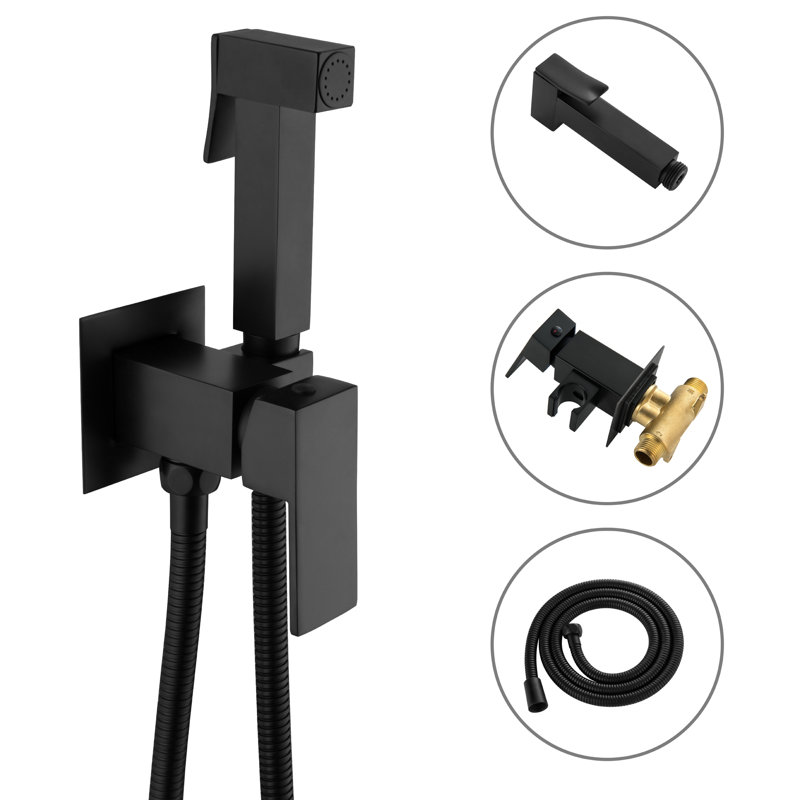 Boyel Living Wall Mounted Hot and Cold Bidet Sprayer Faucet Set